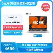 联想(Lenovo)小新14 2024款AI高能轻薄笔记本电脑 霜雪银