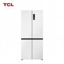 TCL 超薄零嵌系列455升十字四开门白色冰箱580mm超薄嵌入式大容量家用电冰箱 R455T9-UQ