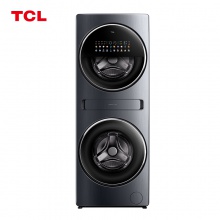 TCL 双子舱Q10复式分区洗衣机16kg大容量洗烘一体双直驱变频智能投放家用全自动双滚筒 G160Q10-HDY